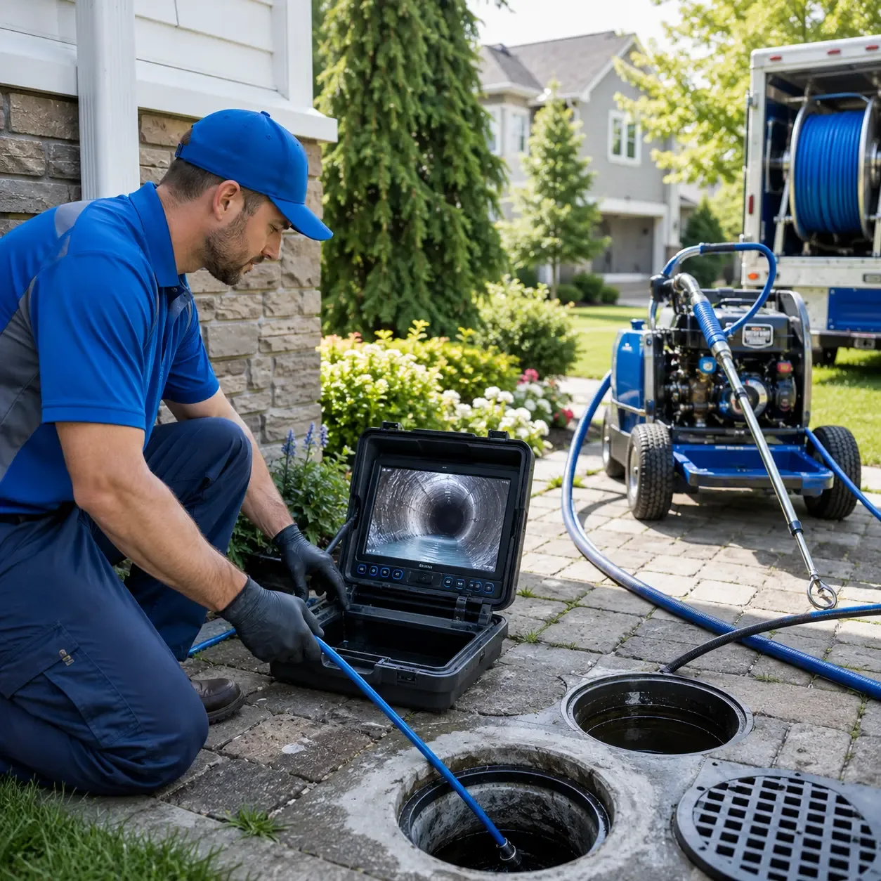 Outdoor drain cleaning professionals serving Dickinson Center, NY