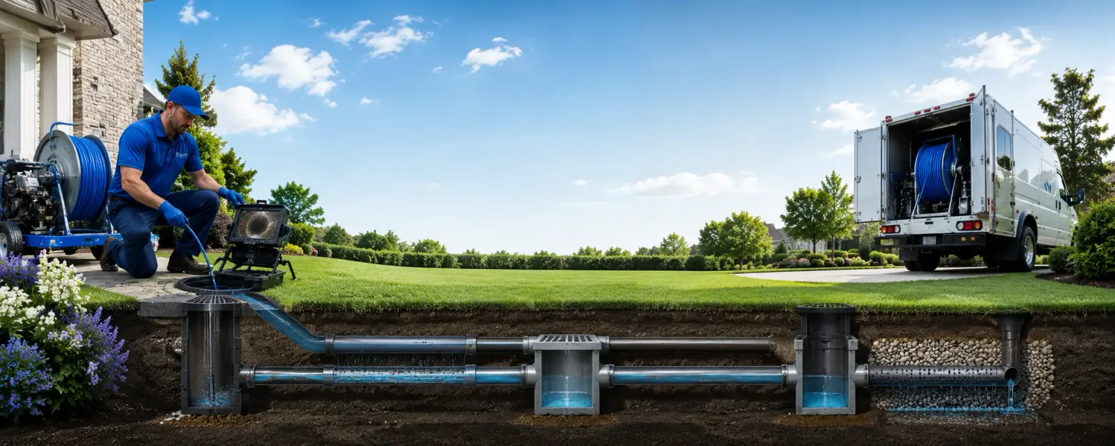 Outdoor drain cleaning information for Dickinson Center, NY